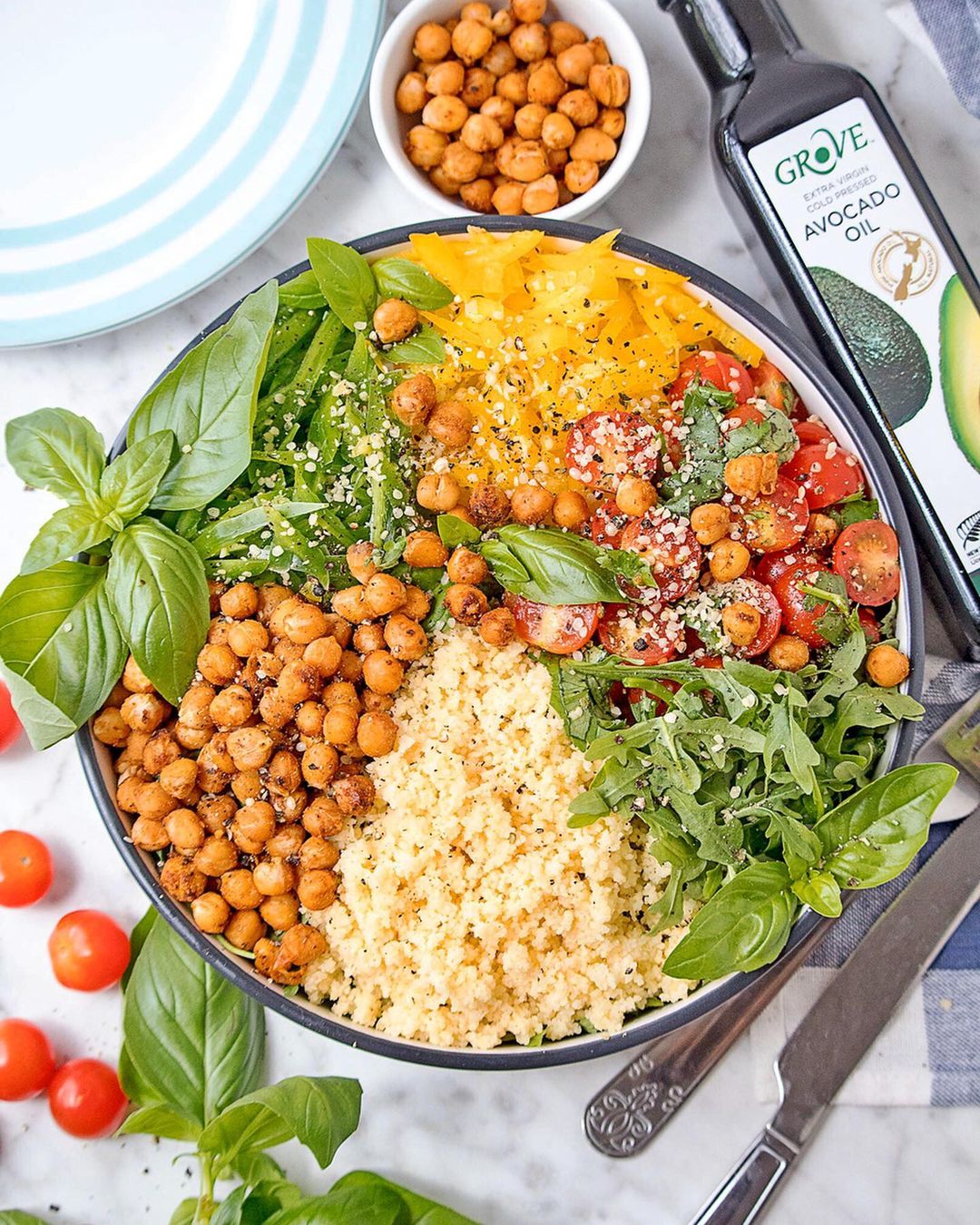 Roasted Chickpeas and Couscous Salad