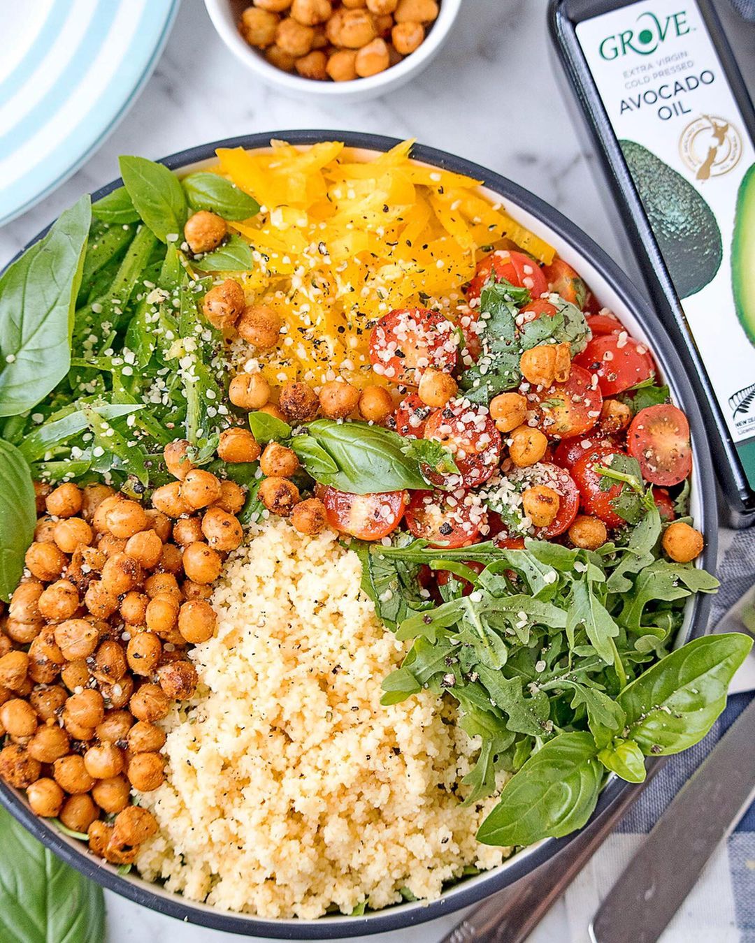 Roasted Chickpeas and Couscous Salad