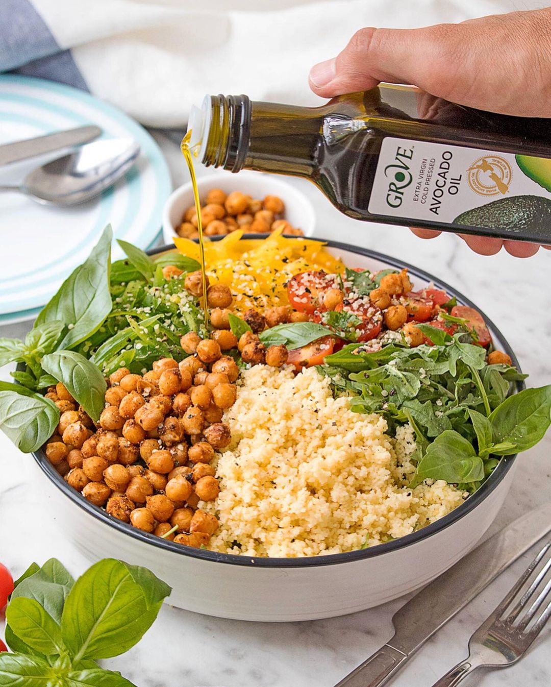 Roasted Chickpeas and Couscous Salad