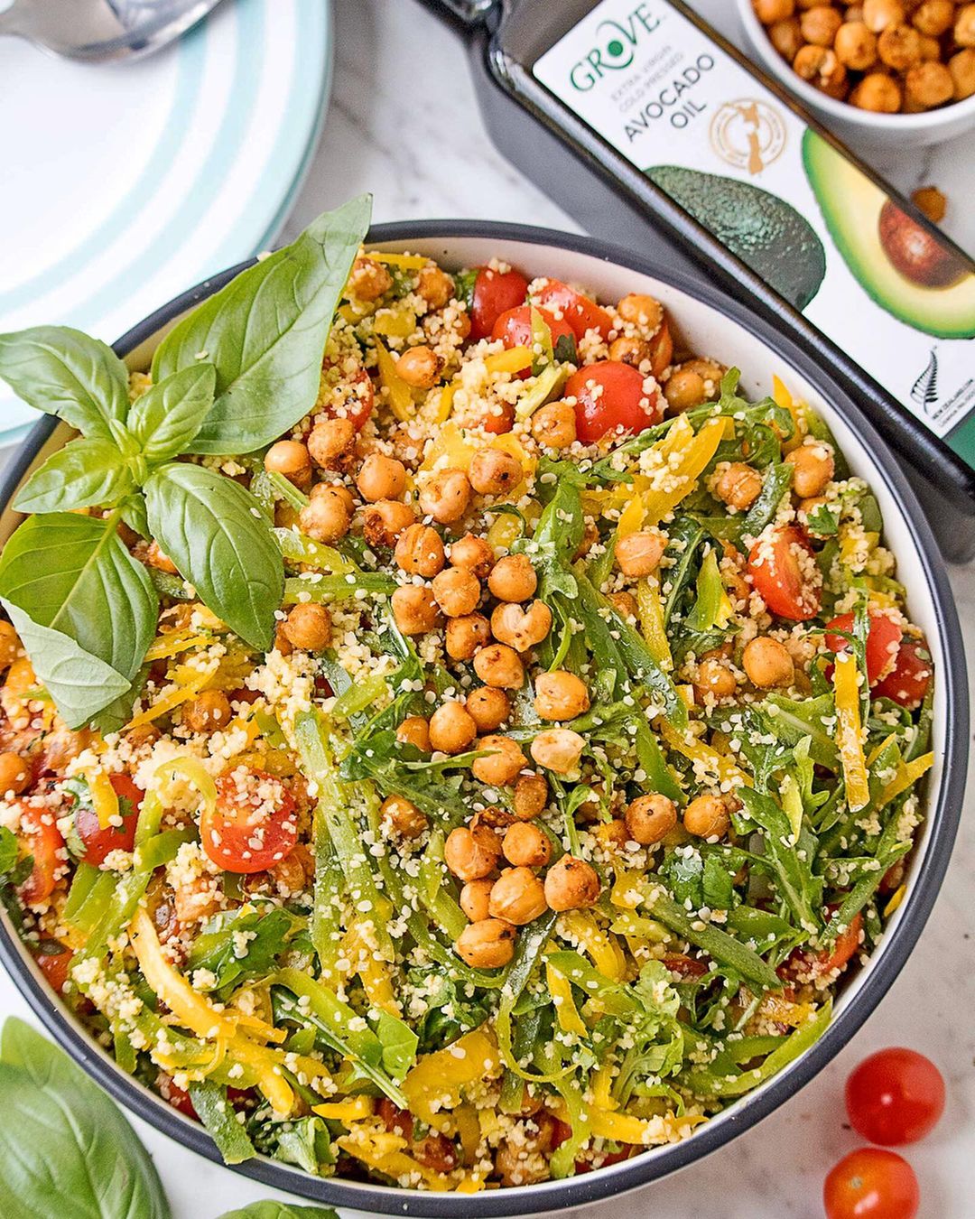 Roasted Chickpeas and Couscous Salad
