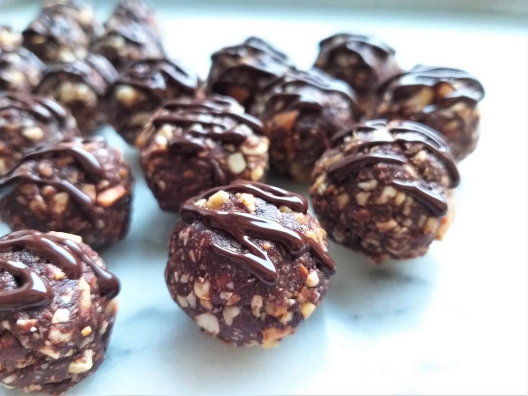 Easy Snickers-Style Energy Balls