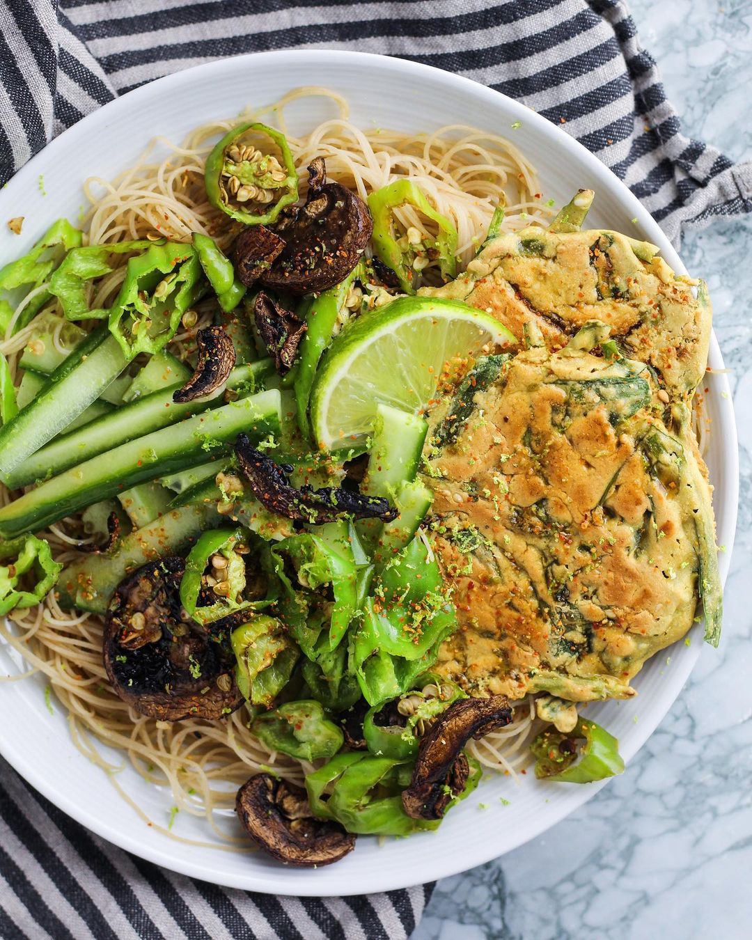 Chickpea Chive Pancakes