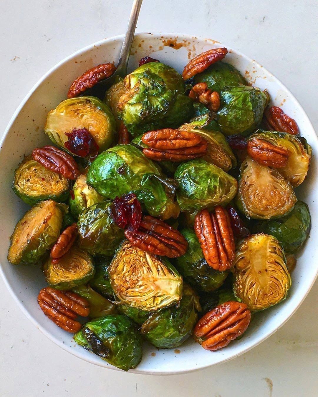 Balsamic and Maple Glazed Roasted Brussels Sprouts
