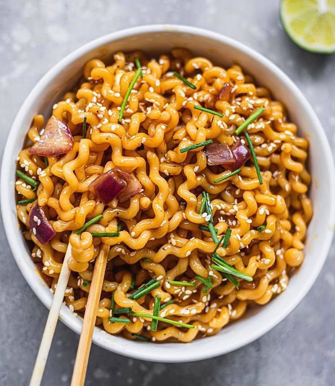 Vegan Umami Noodle Bowl with Asian Sauce