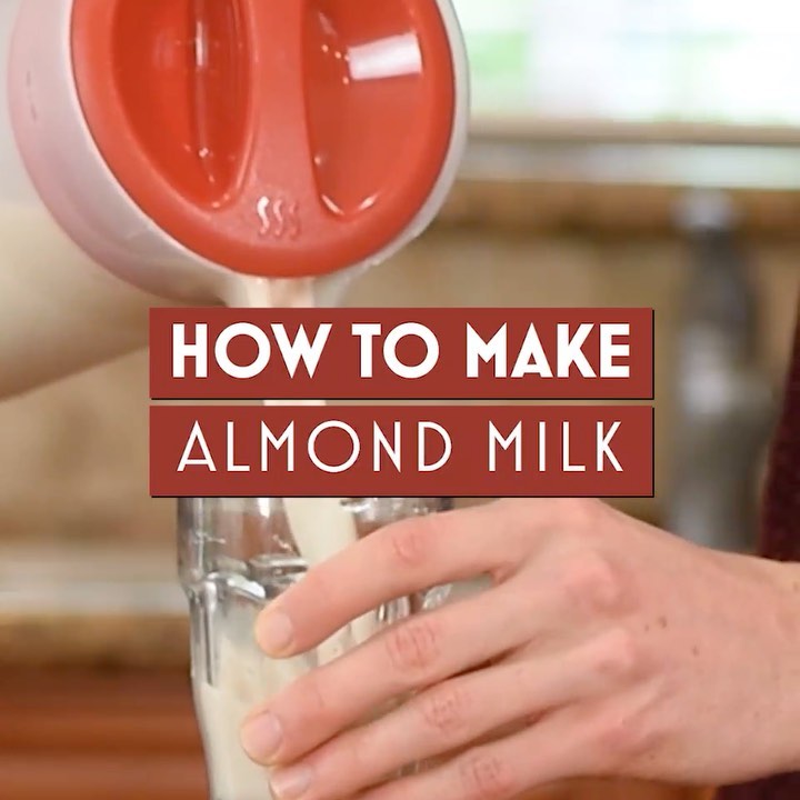 Homemade Almond Milk with Easy Steps