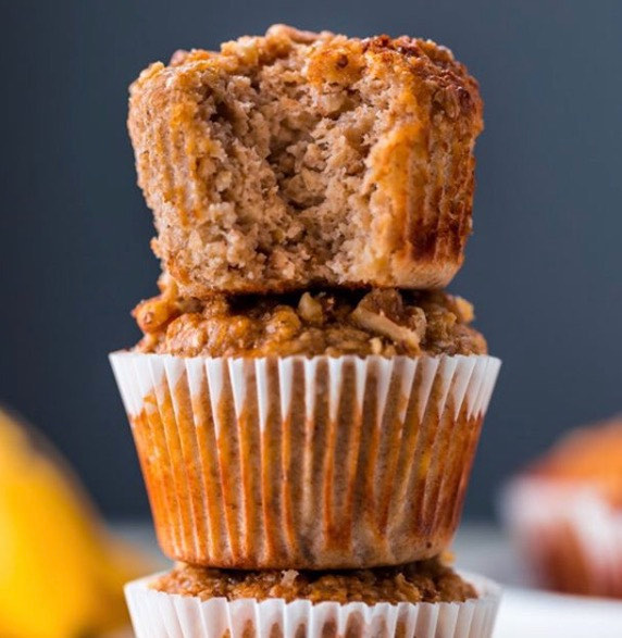 Healthy Banana Protein Muffins with Oats