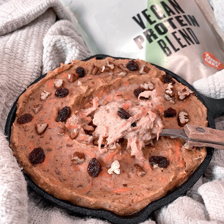 Vegan Carrot Cake Inspired Skillet Bake