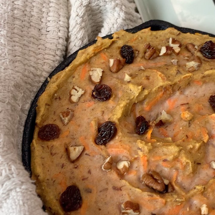 Vegan Carrot Cake Inspired Skillet Bake