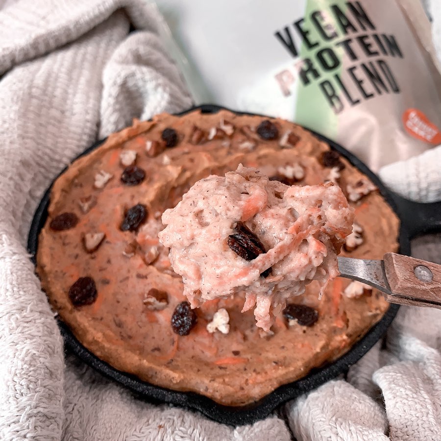 Vegan Carrot Cake Inspired Skillet Bake