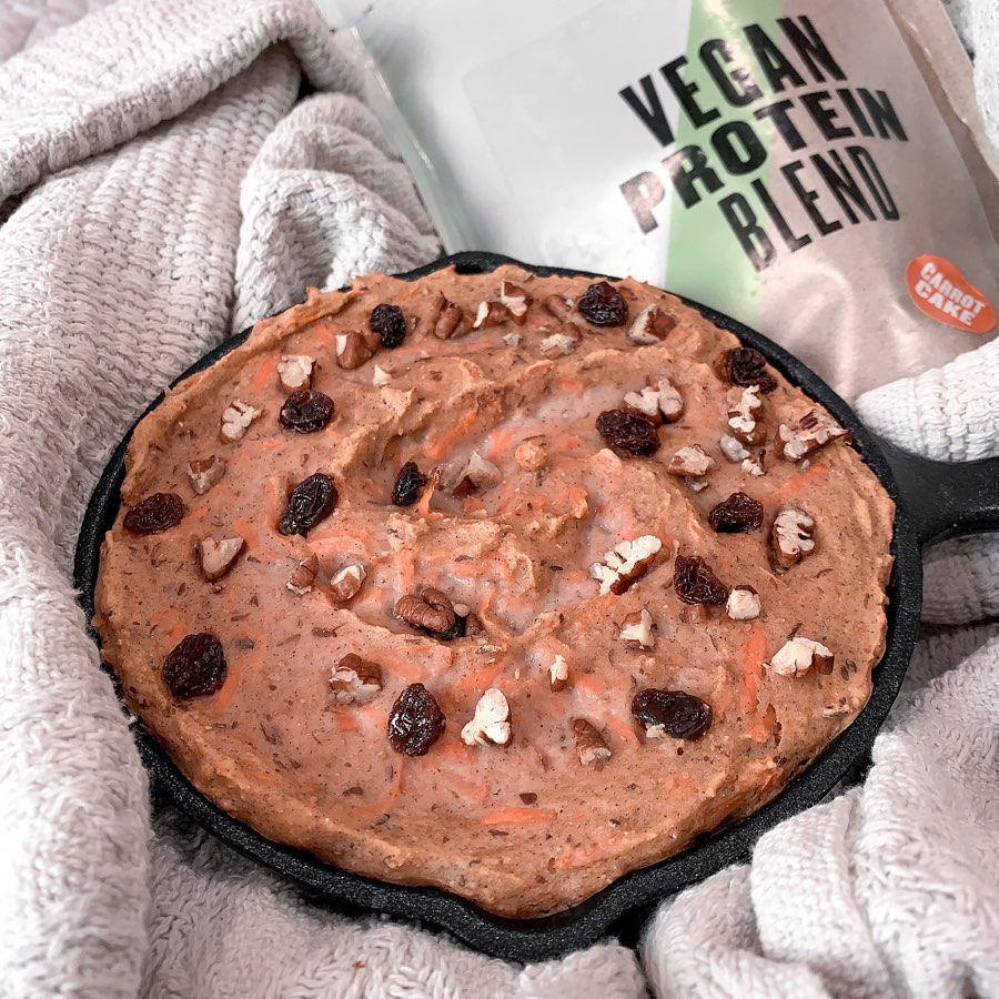 Vegan Carrot Cake Inspired Skillet Bake