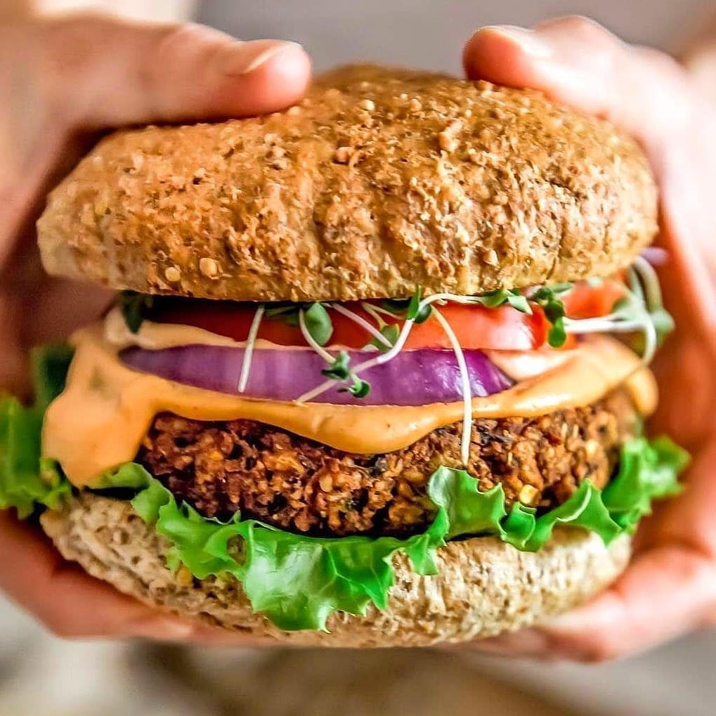 Healthy Vegan Black Bean Burger