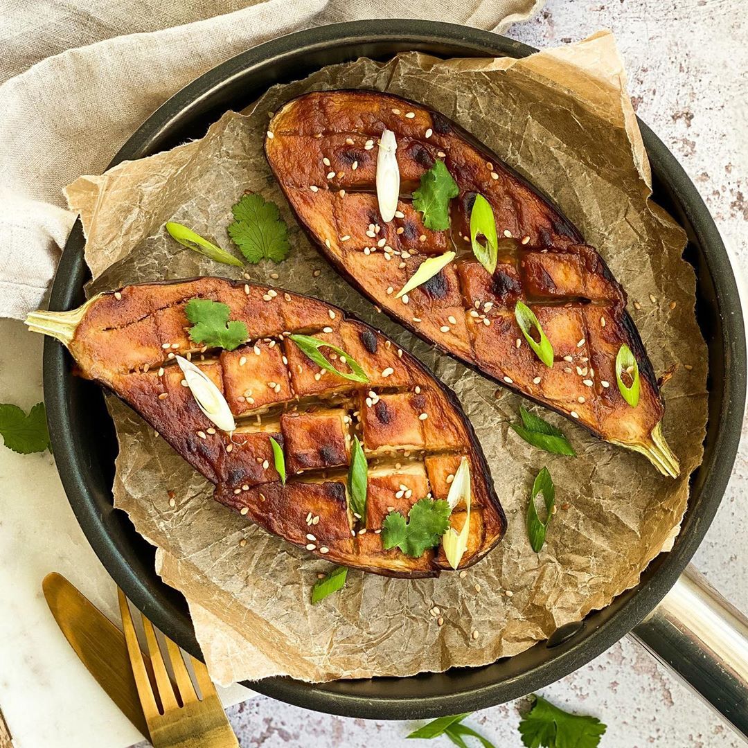 Miso Glazed Eggplant Side Dish