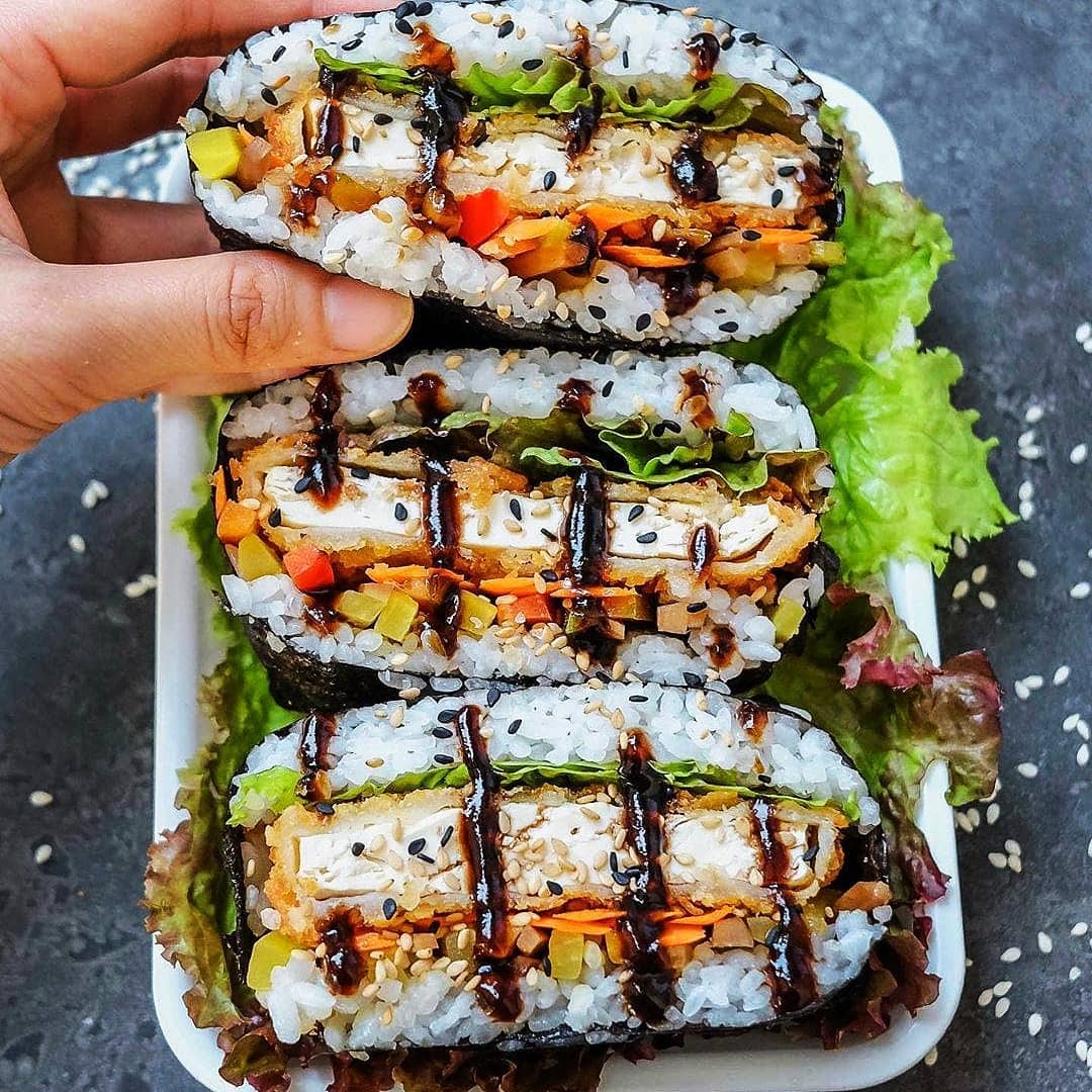 Tofu Katsu Sushi Sandwiches