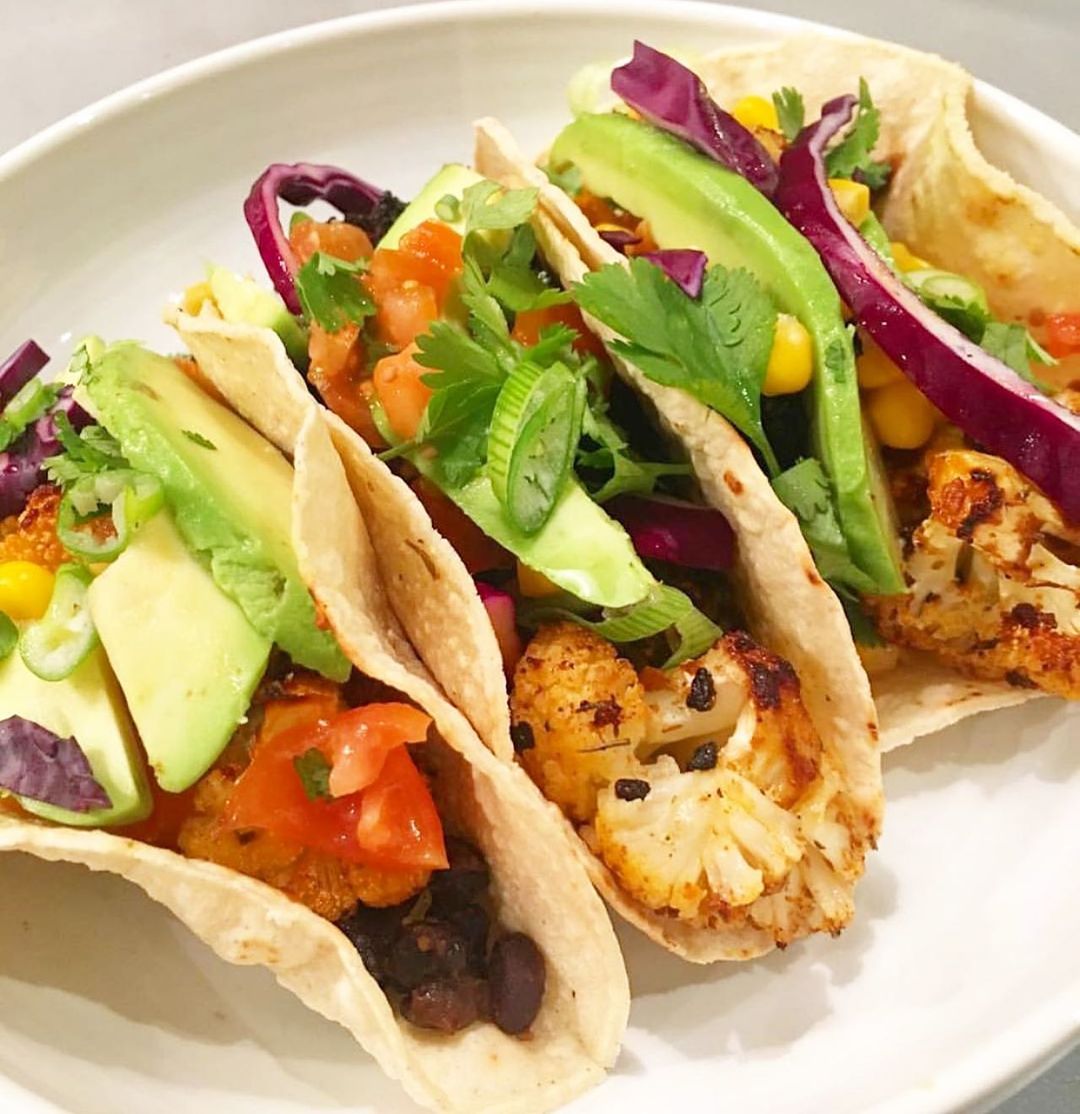 Smoky Cauliflower Tacos with Toppings