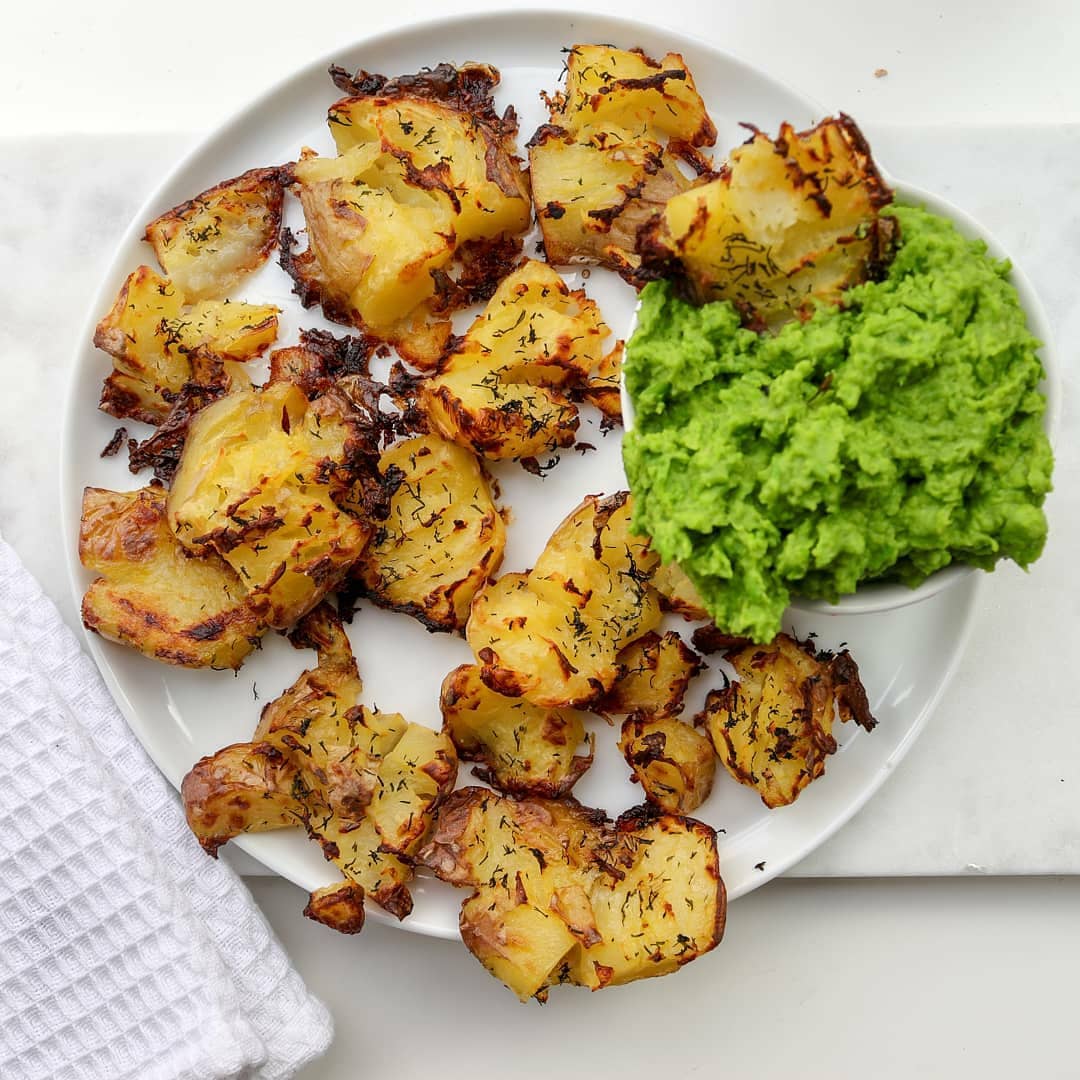 Vegan Potato Gratin with Cheese and Herbs