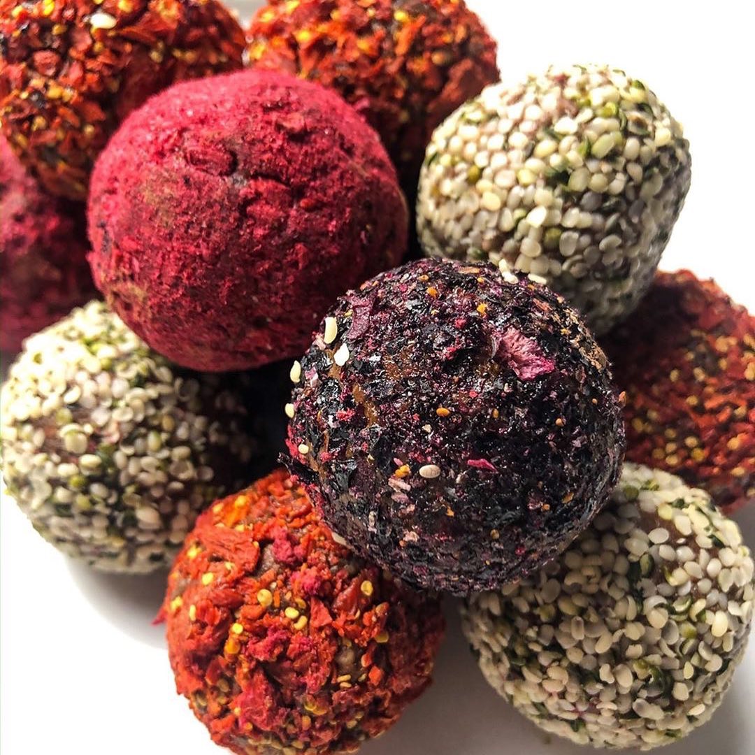 Cherry Chocolate Truffle Energy Balls