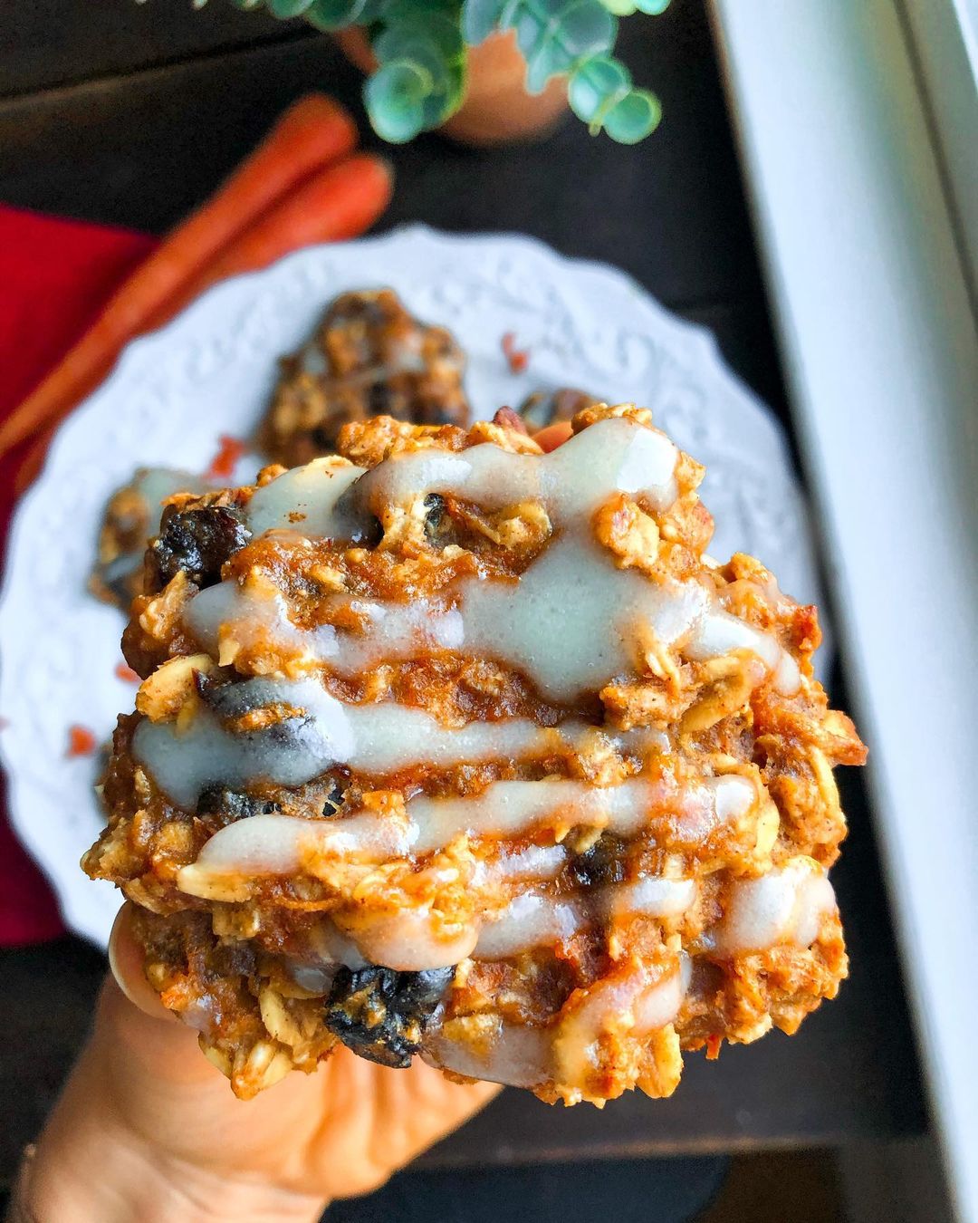 Carrot Cake Breakfast Cookies