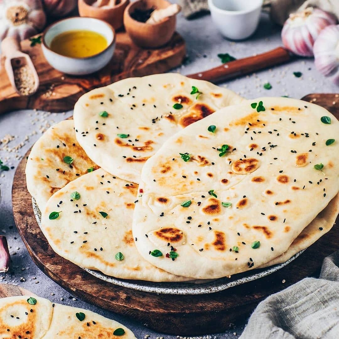 Easy Vegan Naan Bread