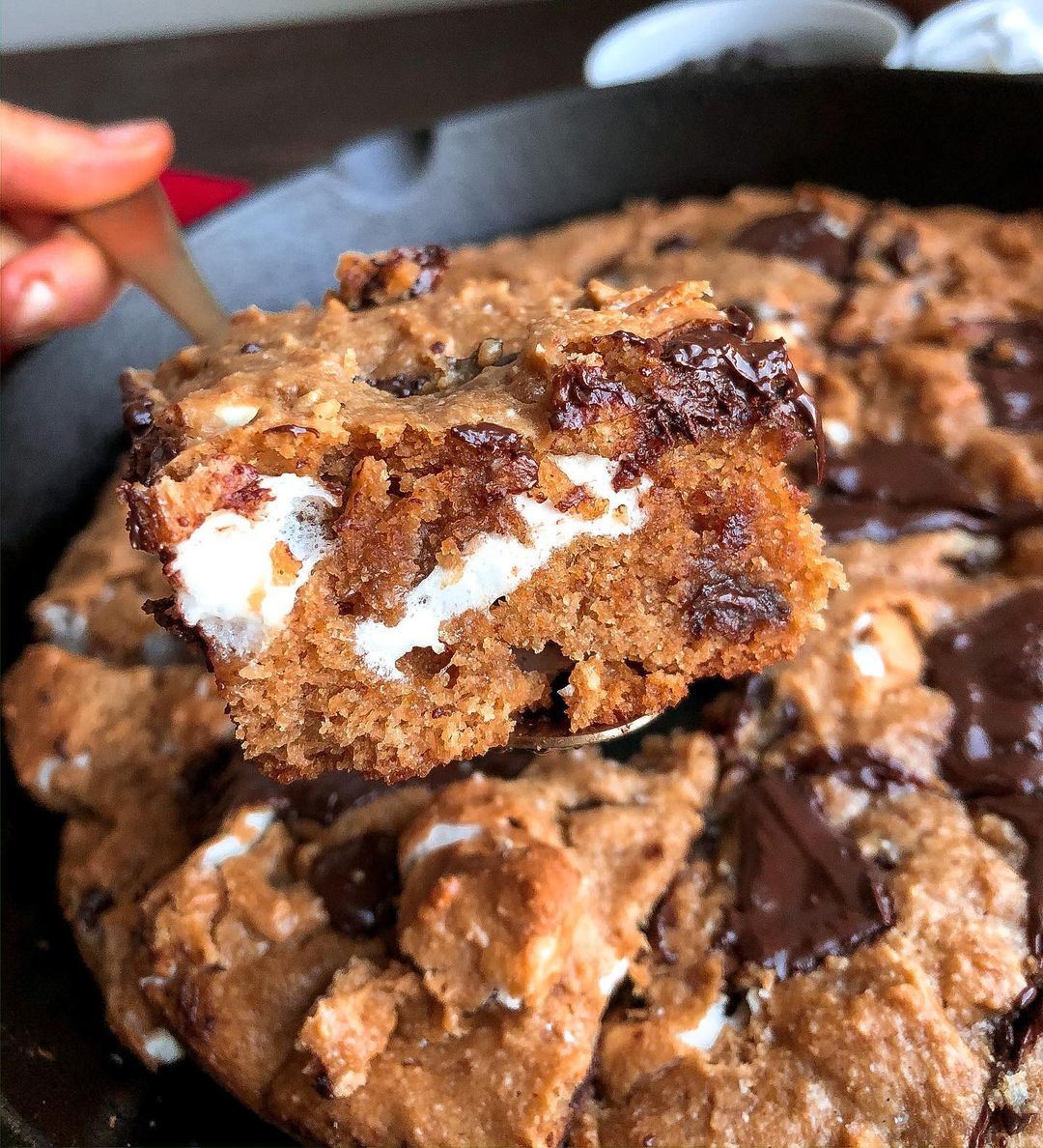 Gluten-Free S’mores Cookie Skillet Dessert