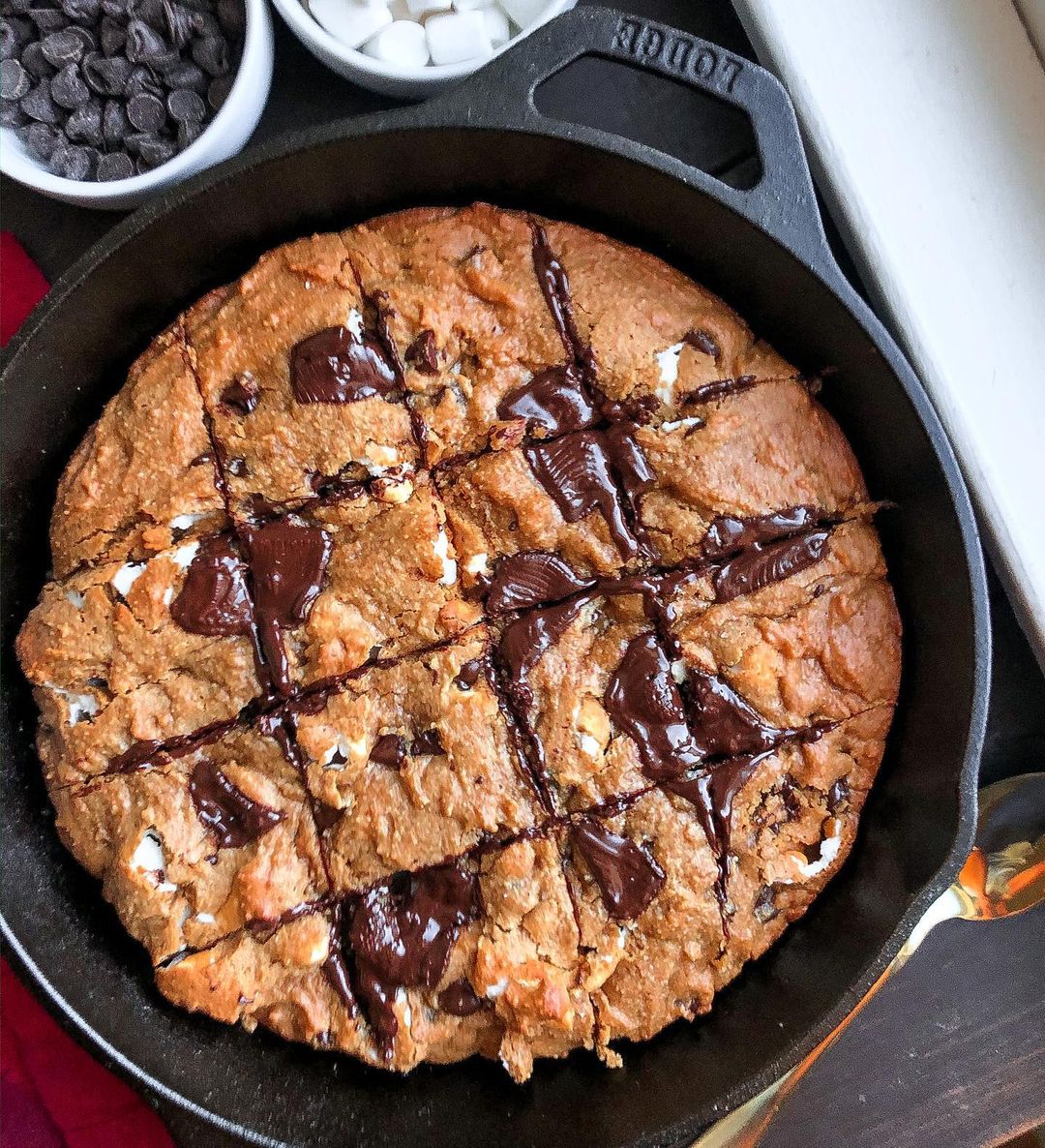Gluten-Free S’mores Cookie Skillet Dessert