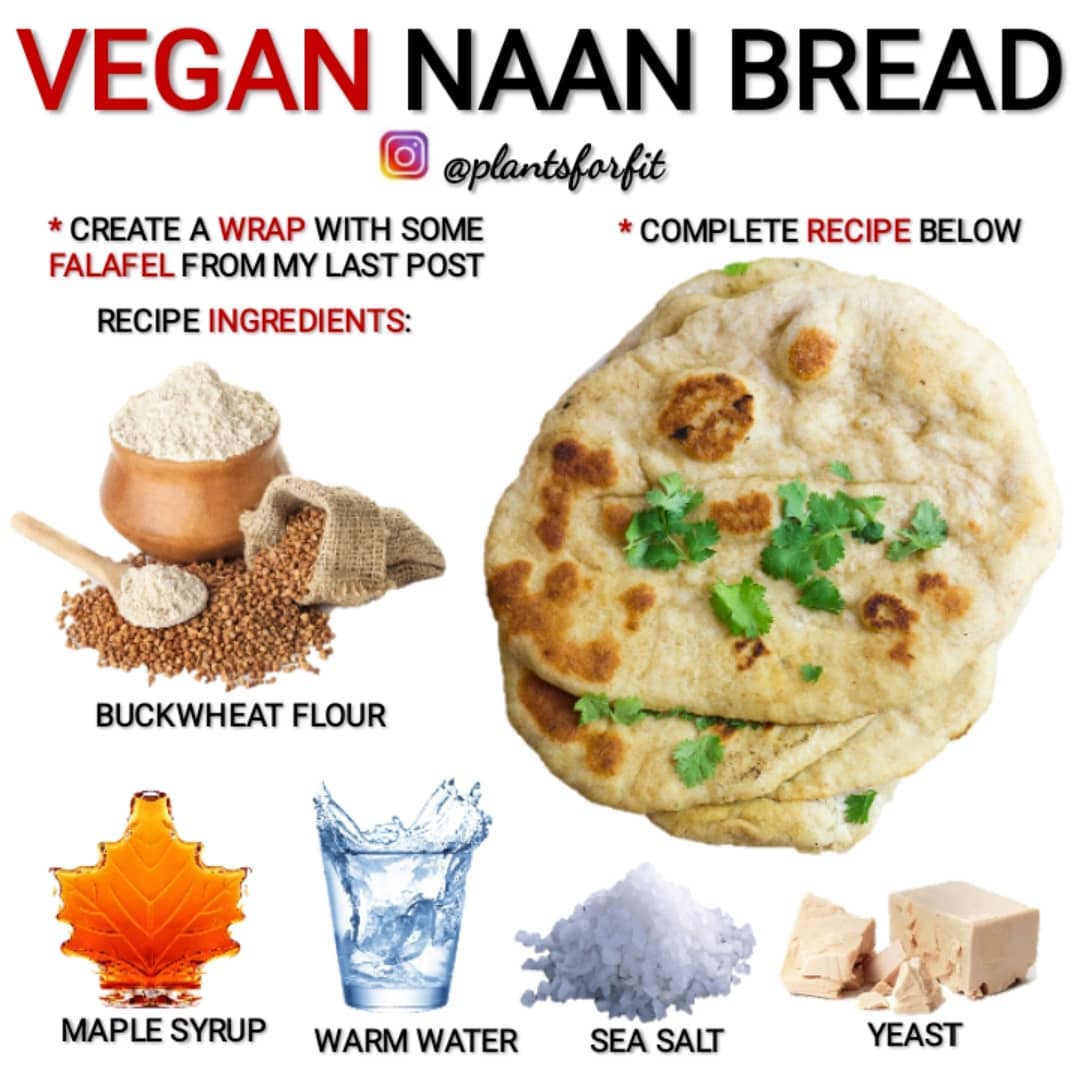 Vegan Naan Bread Perfect for Falafel Wraps