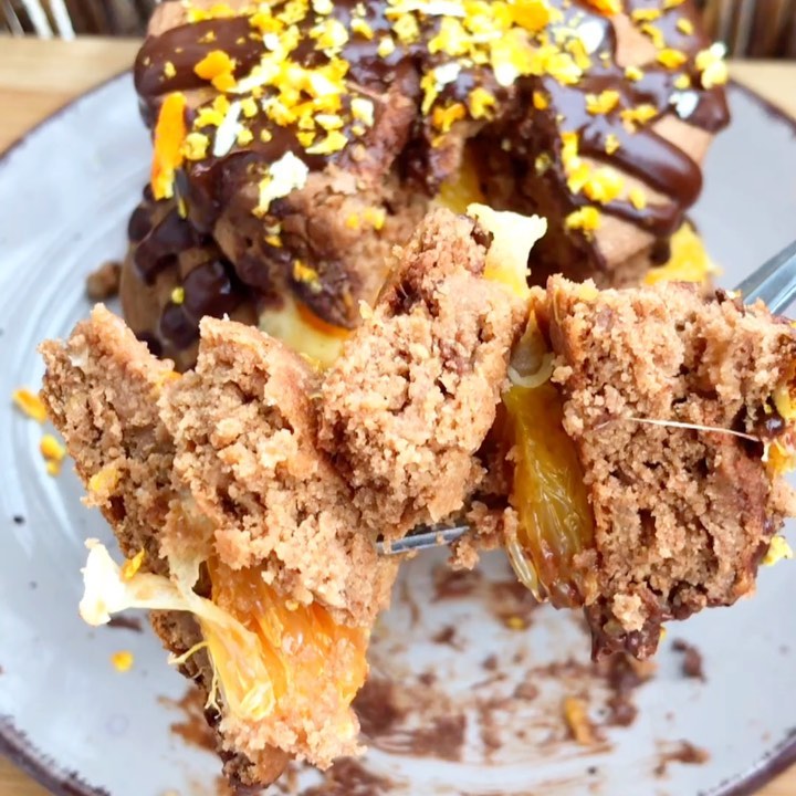 Easy Vegan Chocolate Orange Pancakes