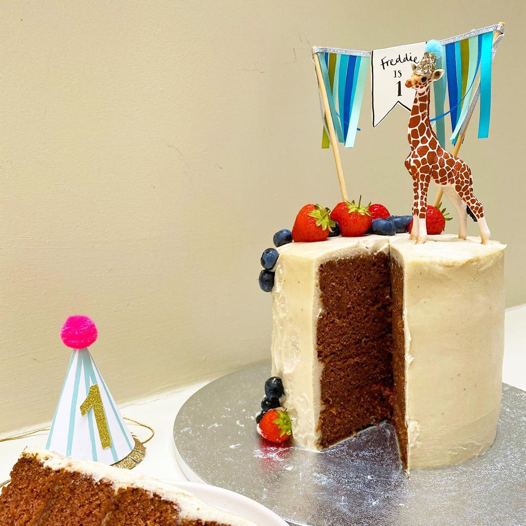 Freddie's Refined Sugar-Free Gluten-Free Vegan Birthday Cake