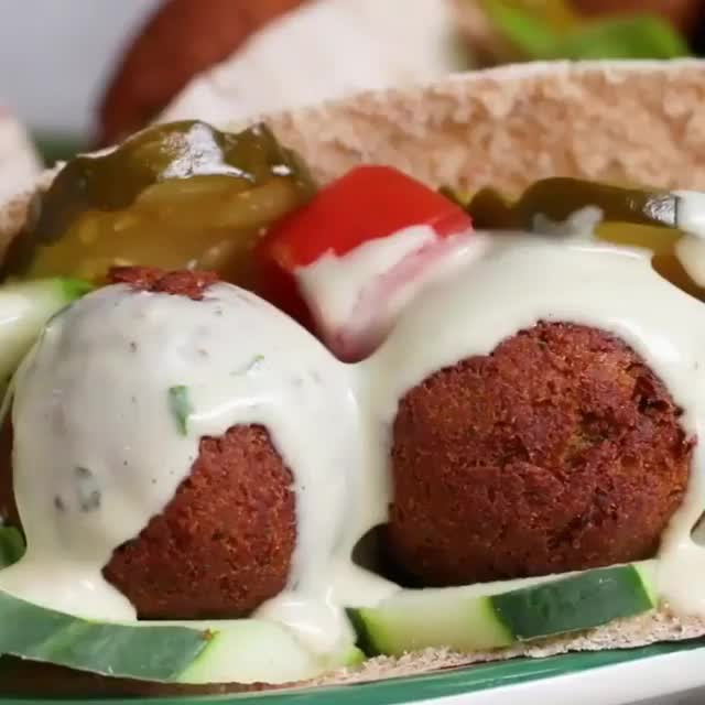 Homemade Falafel with Chickpeas and Herbs