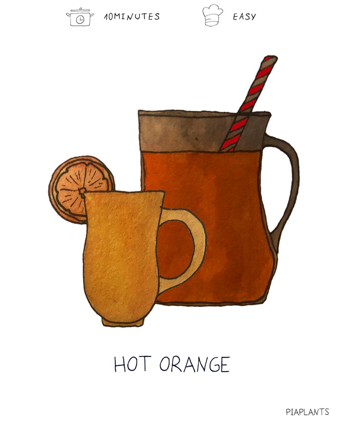 Warm Orange Juice Drink for Winter Boost