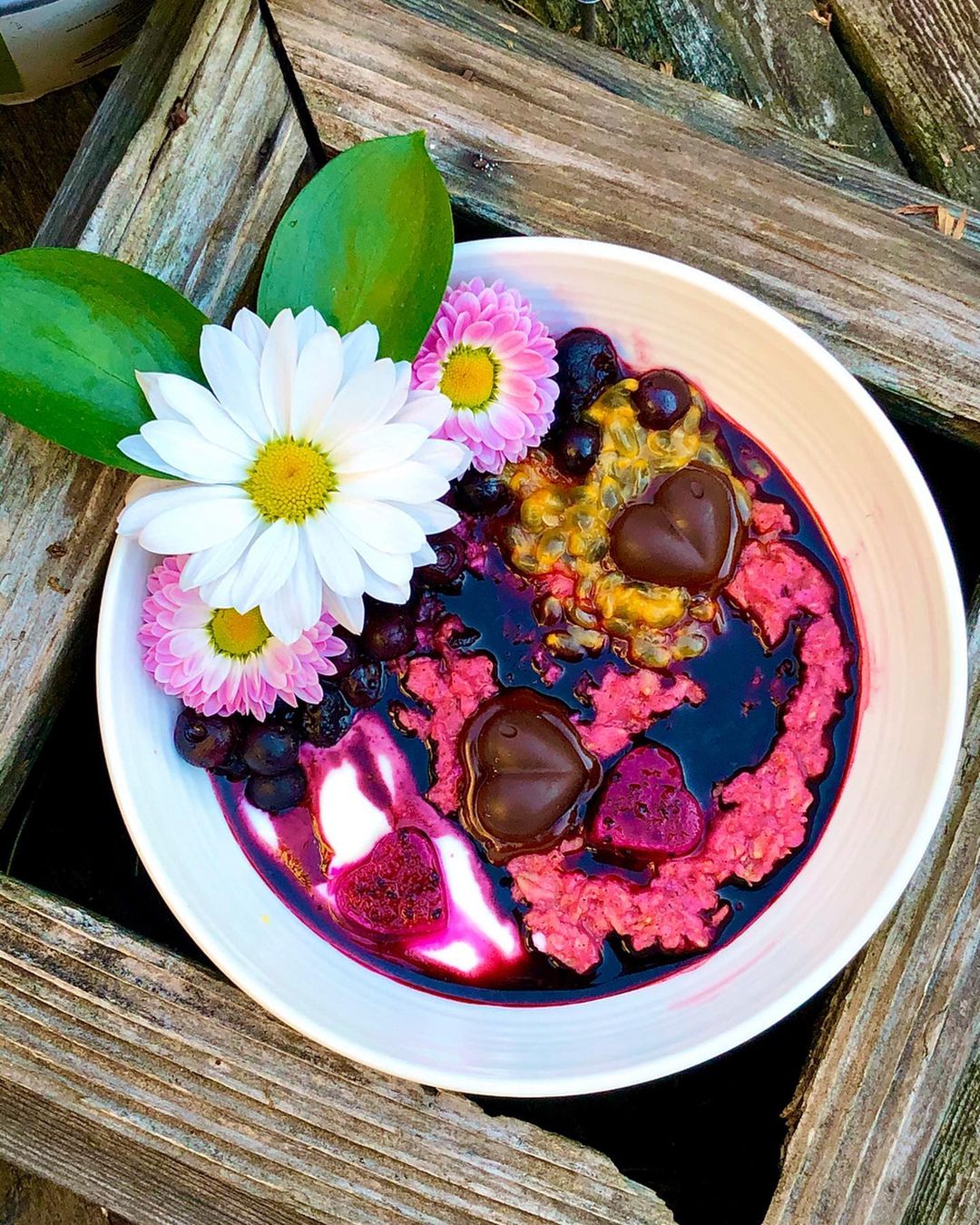 Fun Pink Pitaya Oatmeal Breakfast Bowl