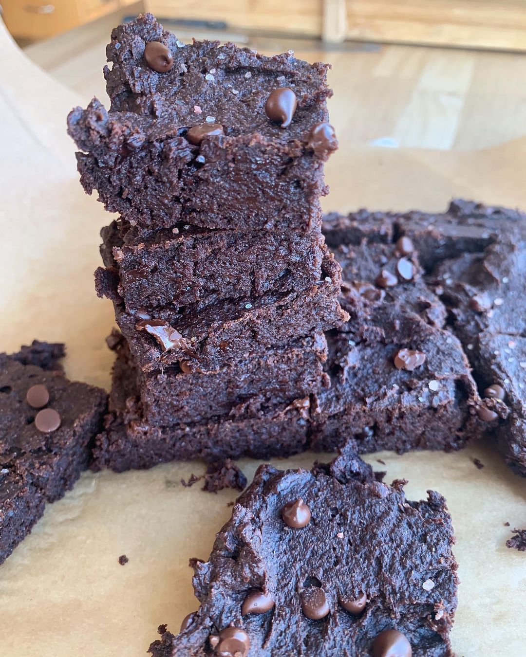 Vegan Nut Free Chocolate Banana Brownies
