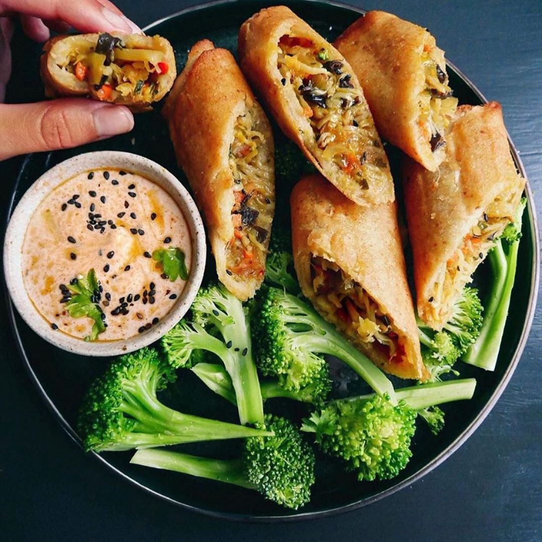 Vegetable Spring Rolls with Leftover Veggies