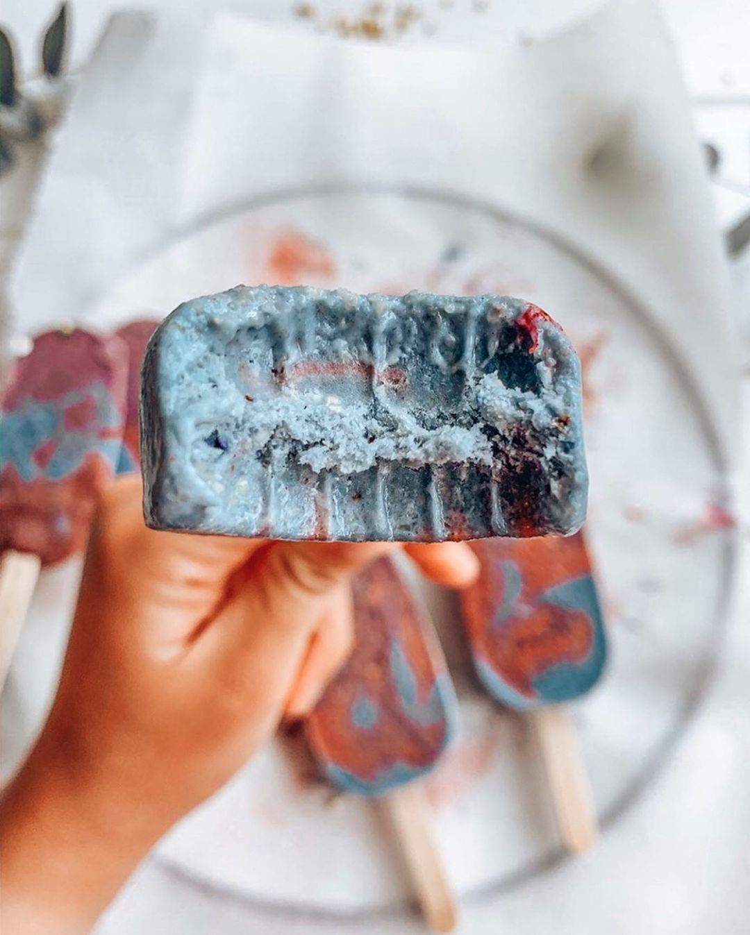 Vegan Gluten-Free Unicorn Popsicles with Superfoods
