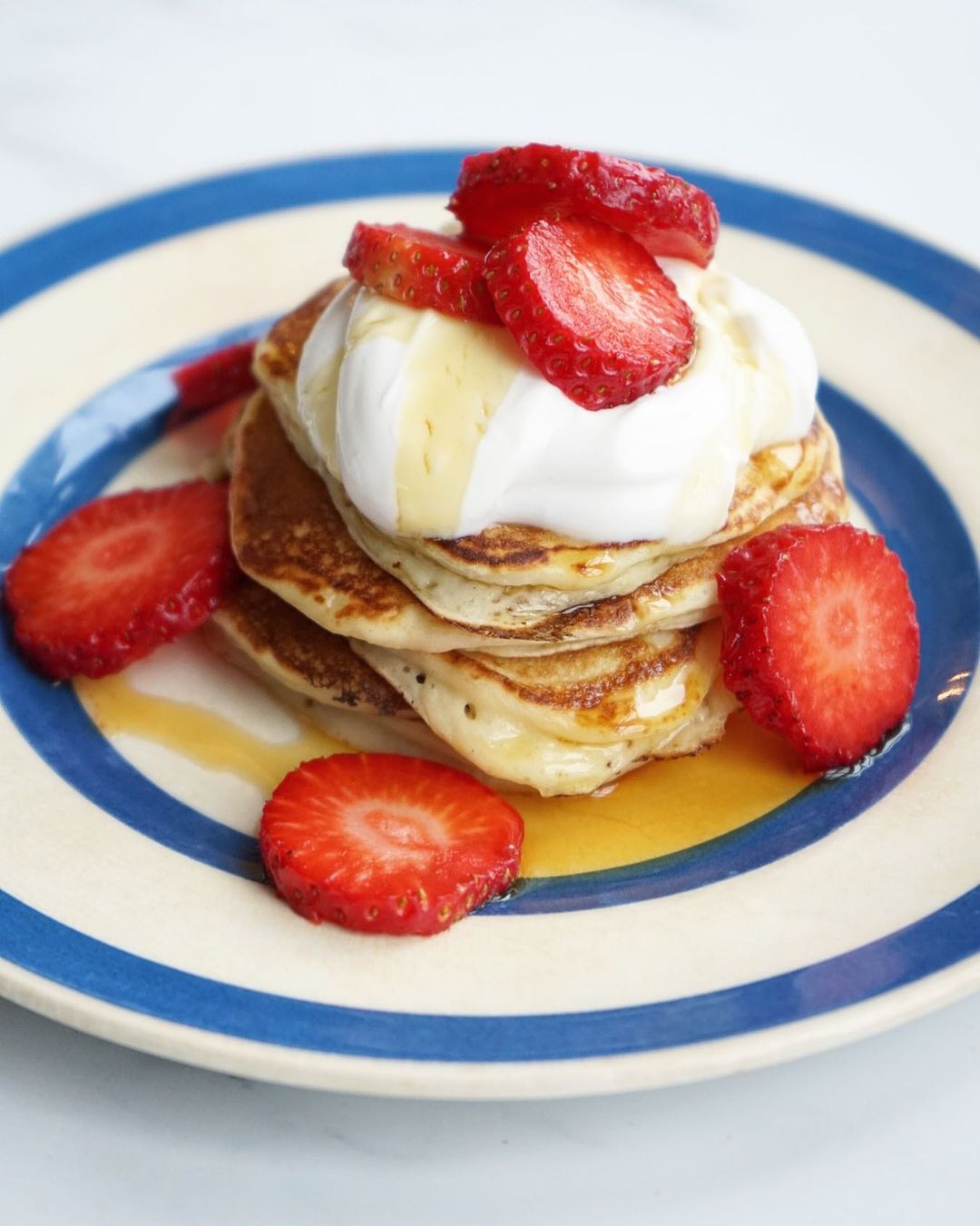 Banana Yogurt Pancakes