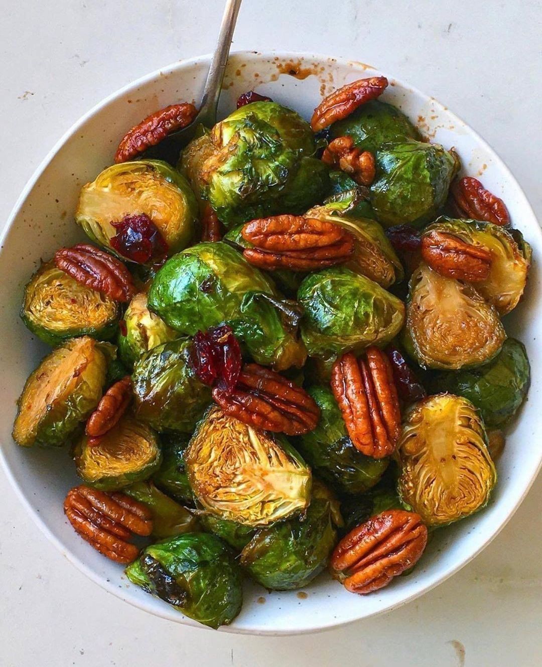 Roasted Brussels Sprouts with Balsamic Maple Glaze