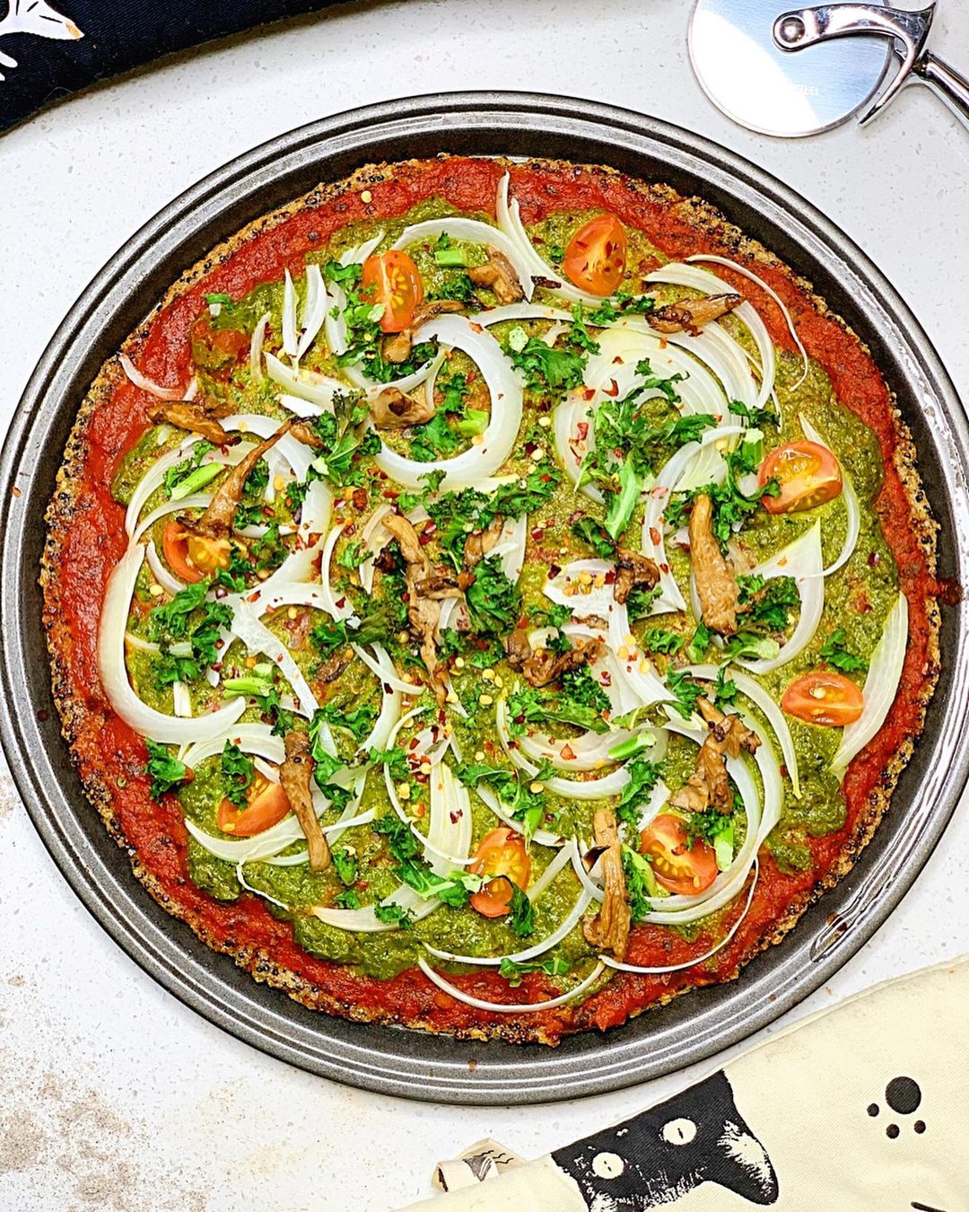 Vegan Quinoa Pizza