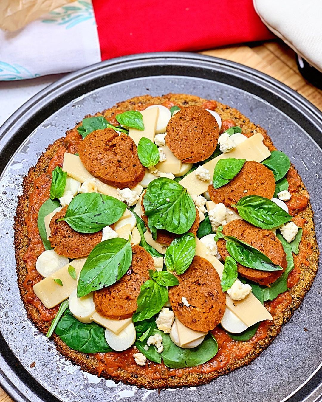 Vegan Quinoa Pizza