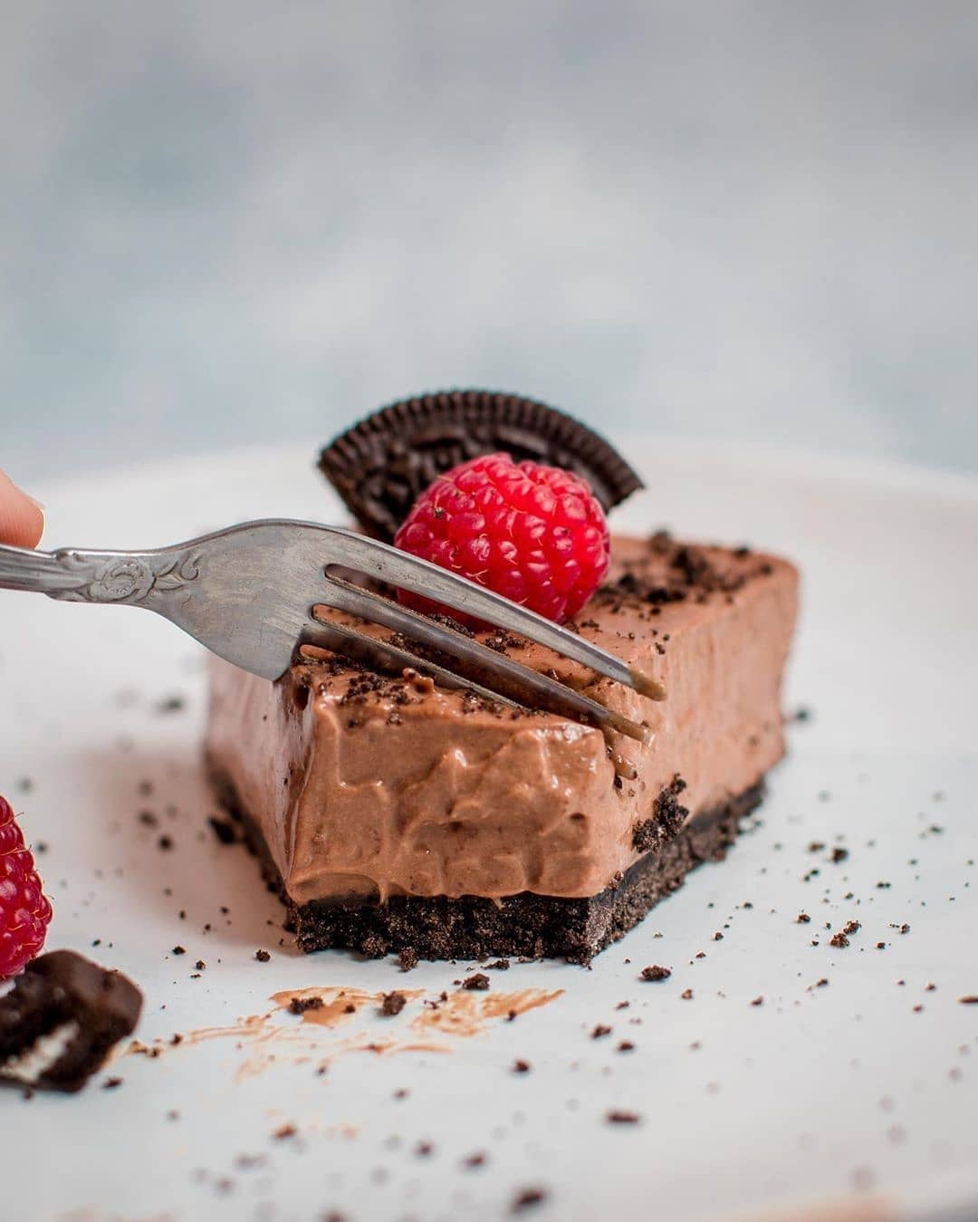 Chocolate Cookie Mousse Tart