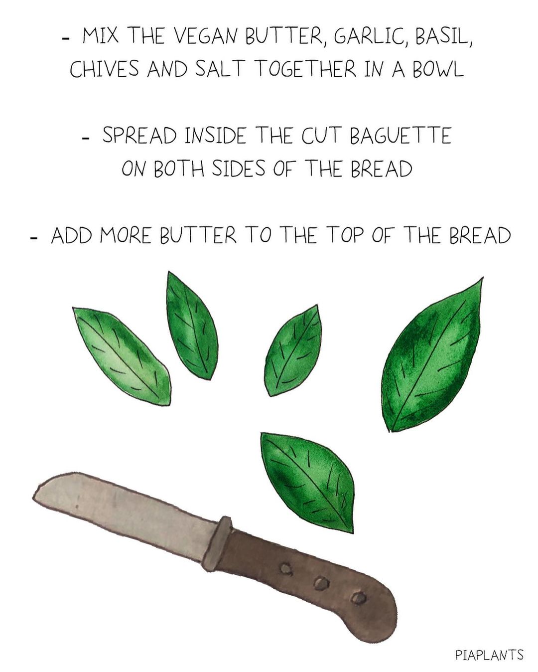 Baked Garlic Baguette with Fresh Herbs