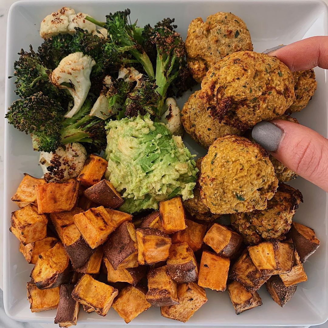 Spaghetti Squash Falafel Balls