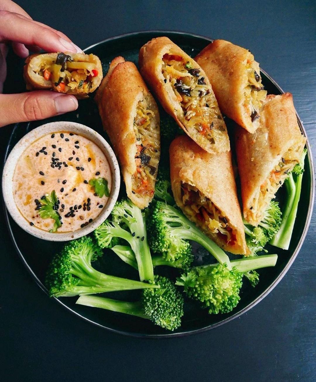 Homemade Vegetable Spring Rolls with Leftover Veggies