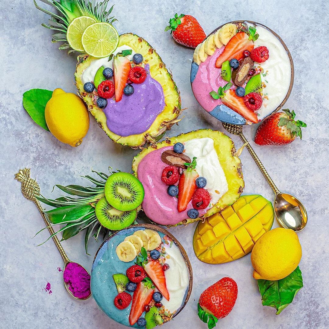 Rainbow Superfood Breakfast Spread Delight