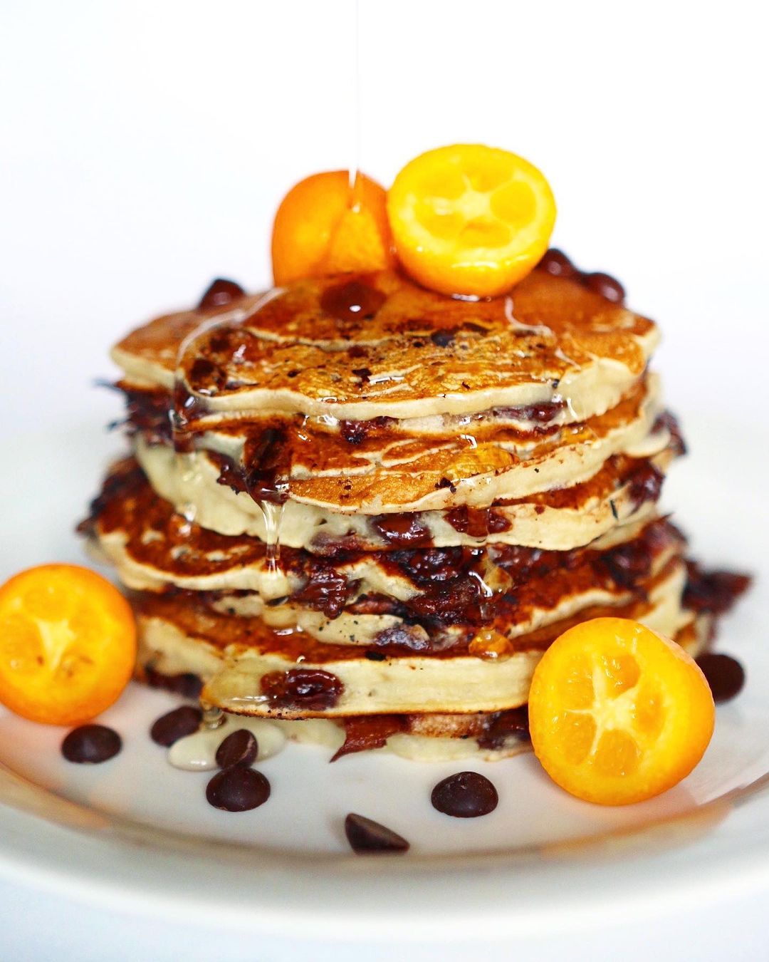 Messy Chocolate Pancakes