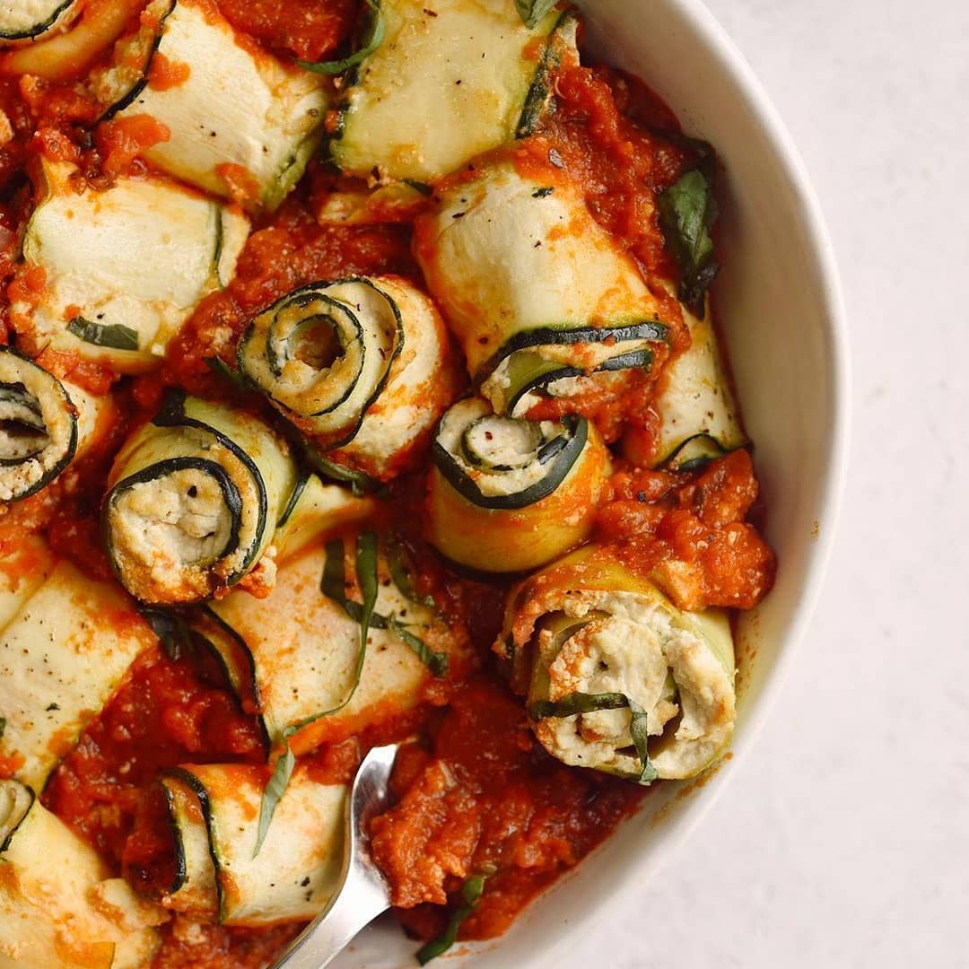 Vegan Zucchini Ricotta Roll-Ups