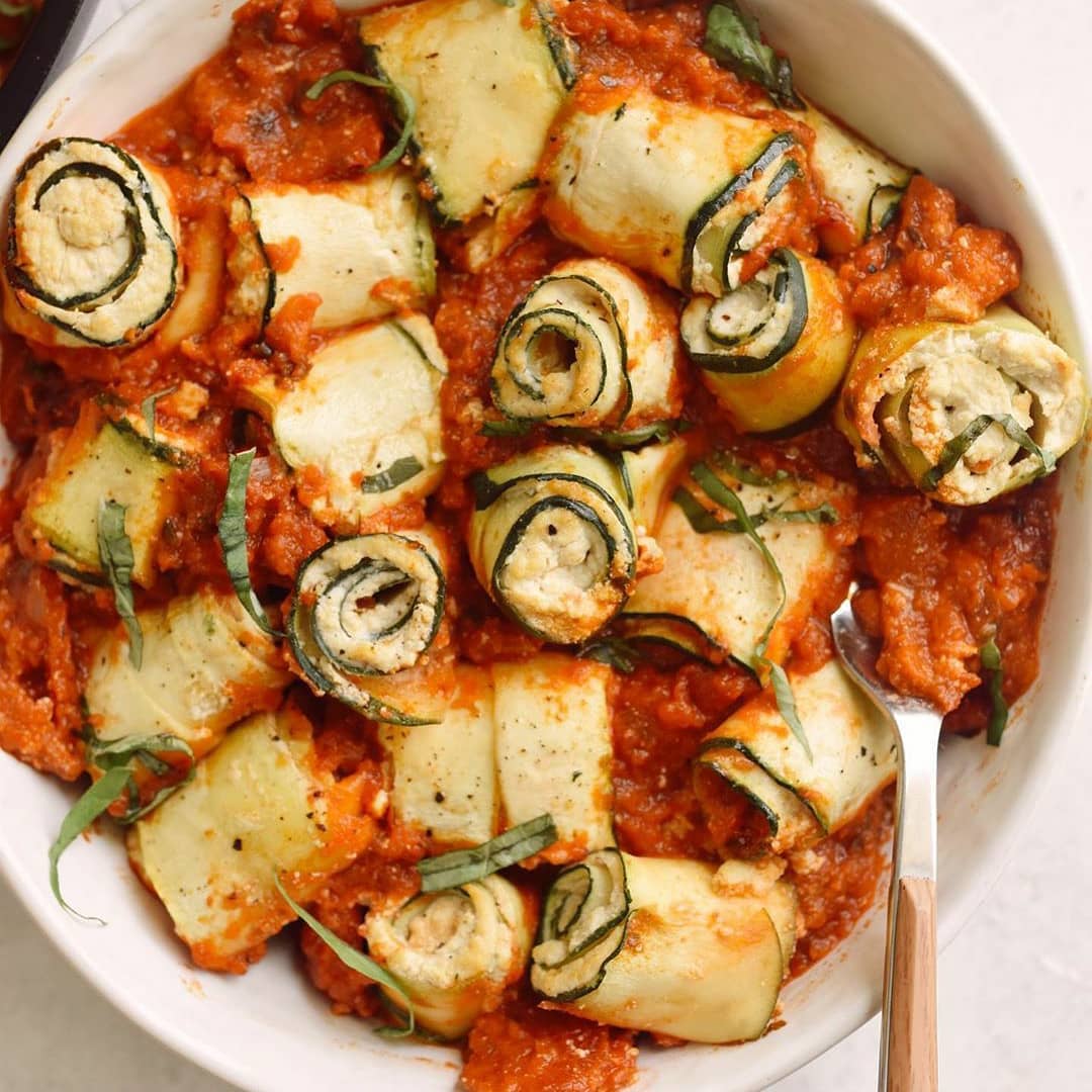 Vegan Zucchini Ricotta Roll-Ups