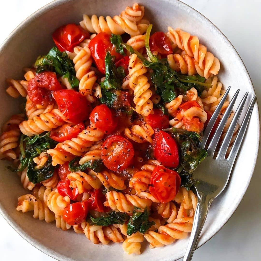 Tomato and Kale Marinara Pasta