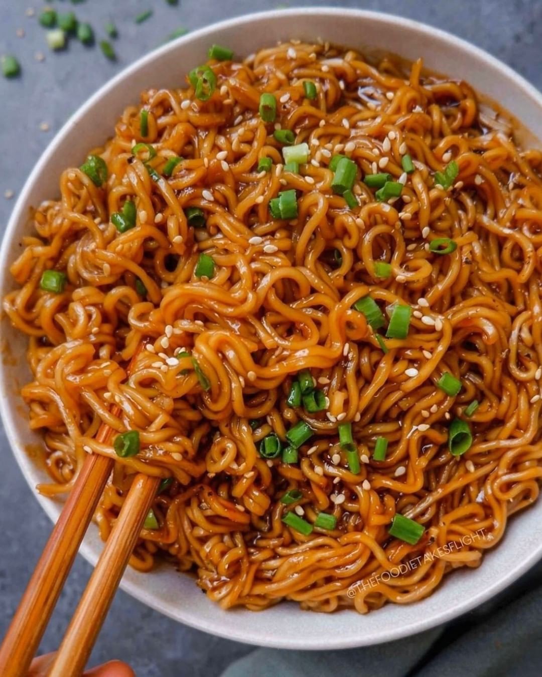 Quick Saucy Ramen Noodles