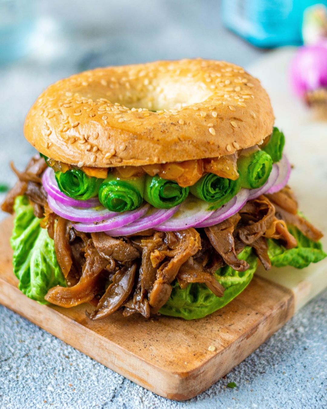 Pulled Oyster Mushrooms with BBQ Sauce