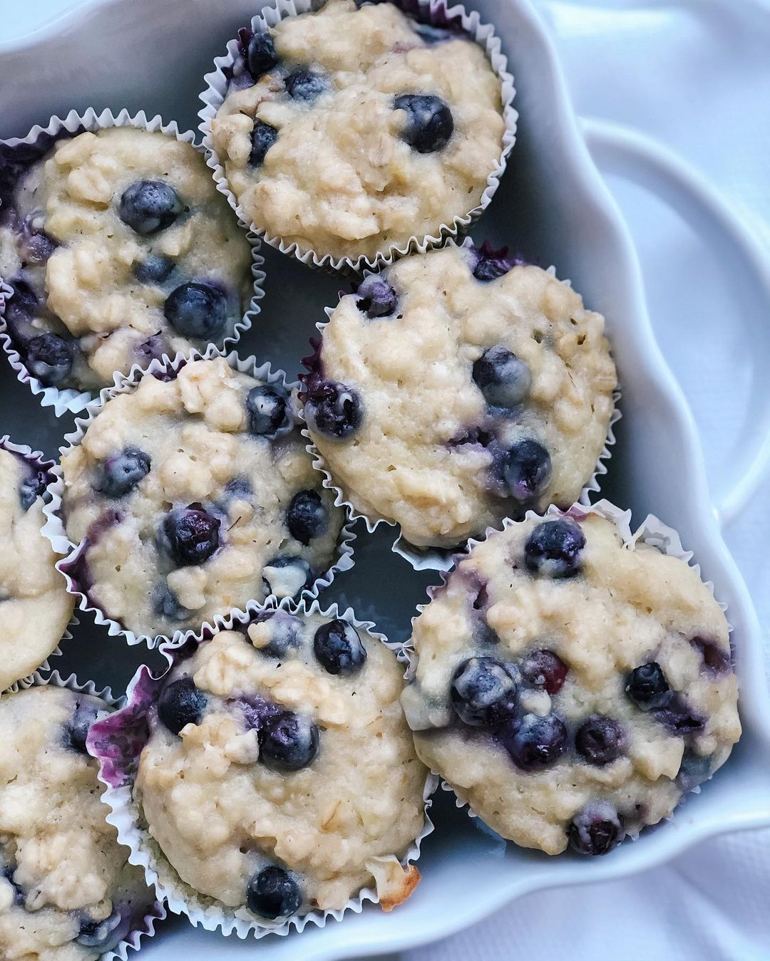 Lemon Blueberry Oat Muffins