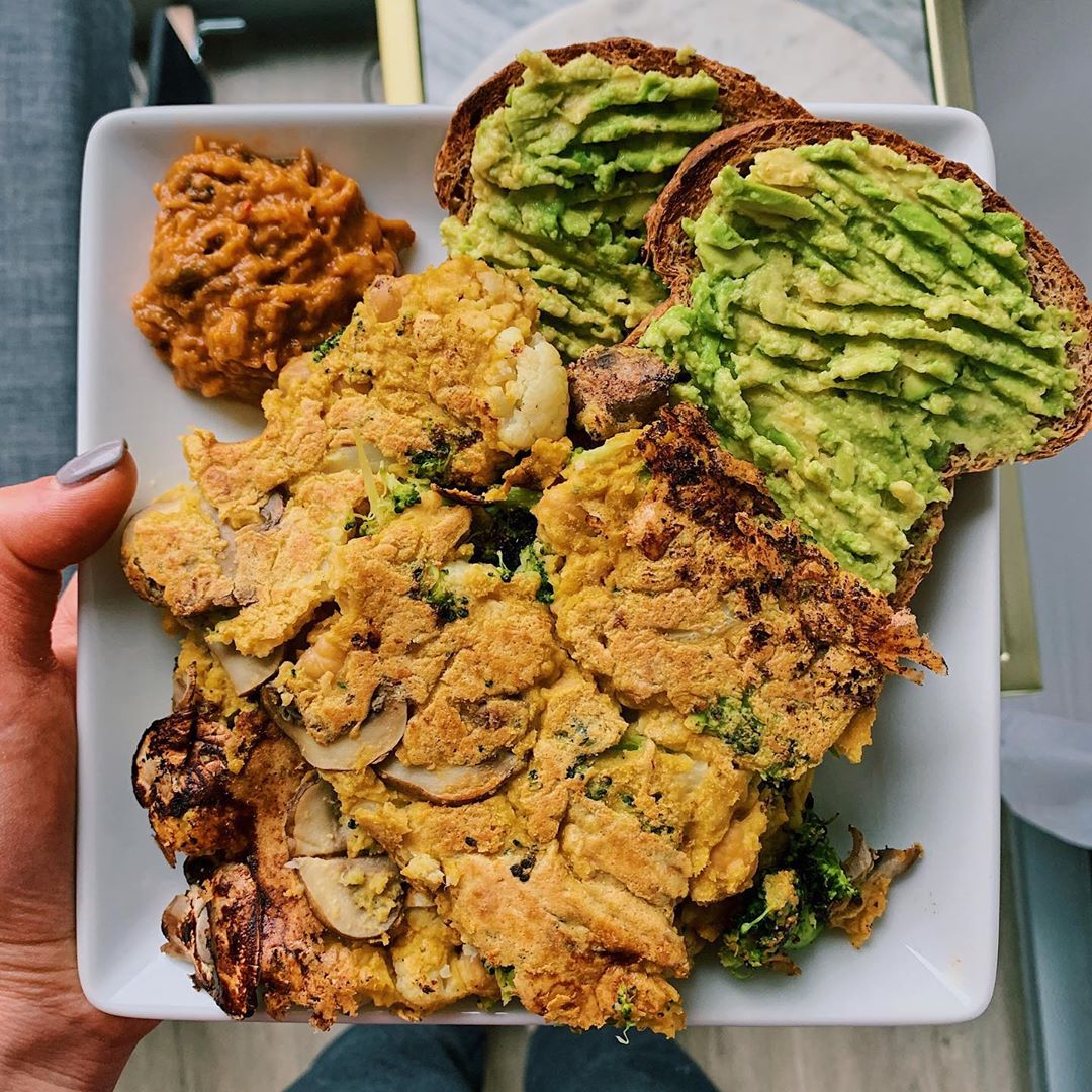 Vegan Chickpea Scramble with Vegetables